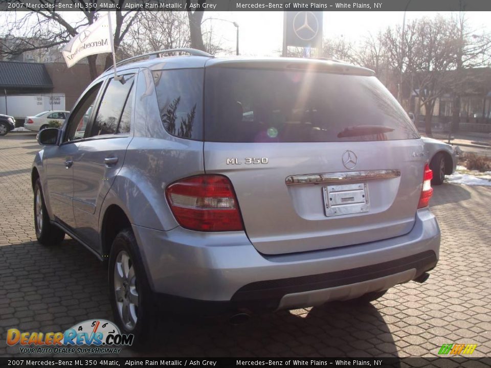 2007 Mercedes-Benz ML 350 4Matic Alpine Rain Metallic / Ash Grey Photo #6