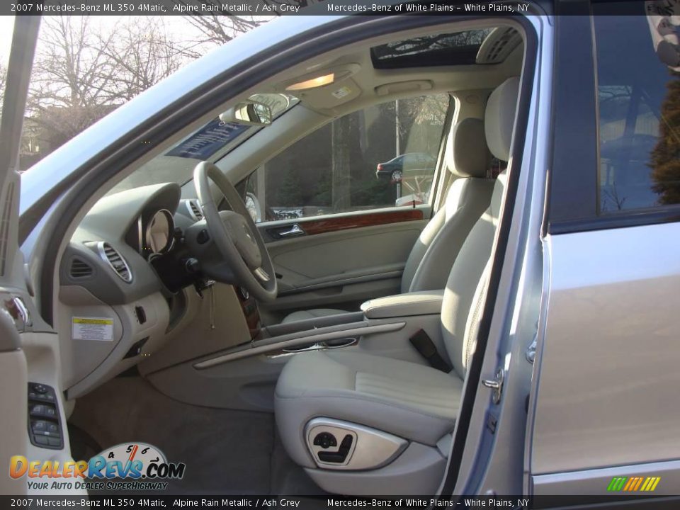 2007 Mercedes-Benz ML 350 4Matic Alpine Rain Metallic / Ash Grey Photo #11
