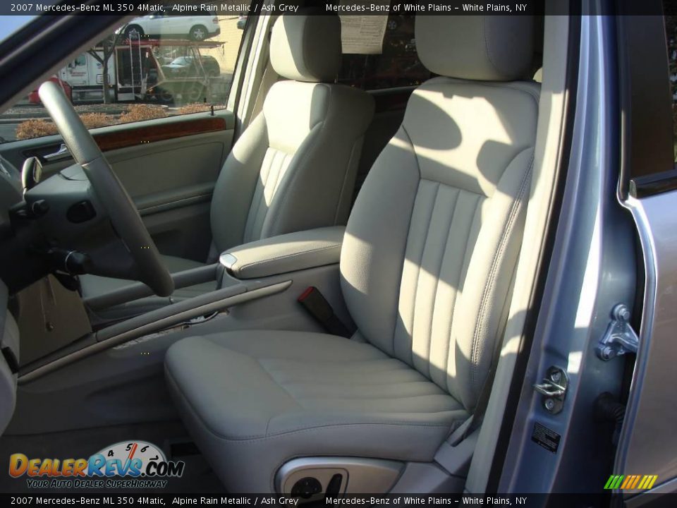 2007 Mercedes-Benz ML 350 4Matic Alpine Rain Metallic / Ash Grey Photo #14