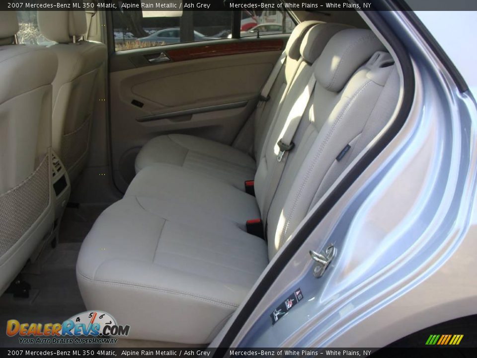 2007 Mercedes-Benz ML 350 4Matic Alpine Rain Metallic / Ash Grey Photo #17