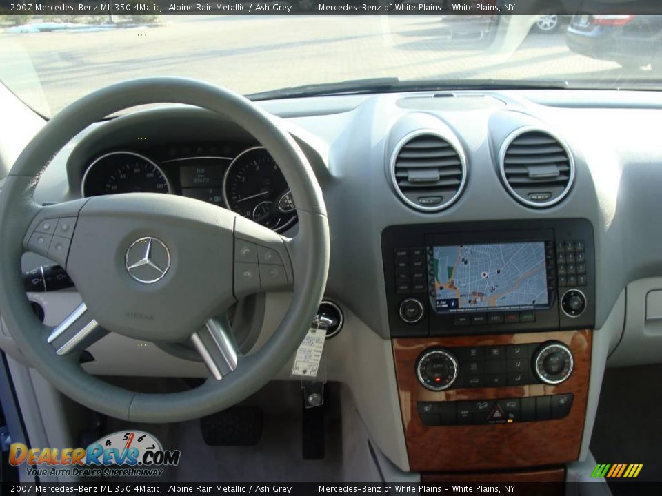 2007 Mercedes-Benz ML 350 4Matic Alpine Rain Metallic / Ash Grey Photo #18