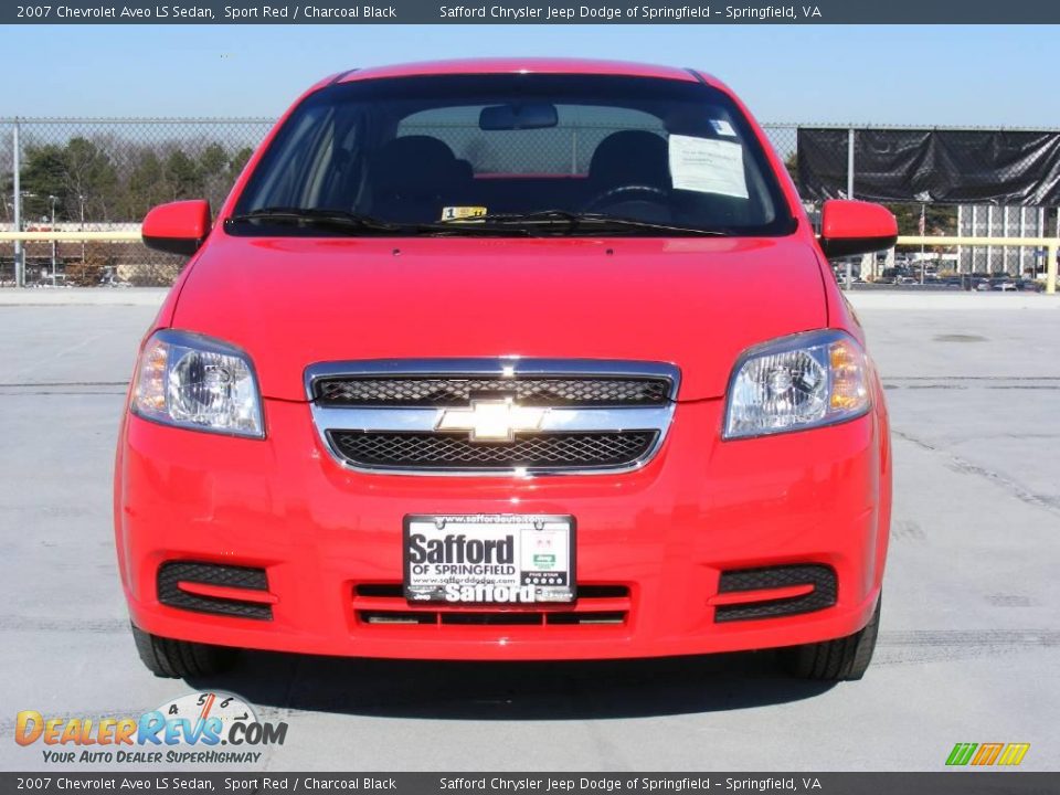 2007 Chevrolet Aveo LS Sedan Sport Red / Charcoal Black Photo #2