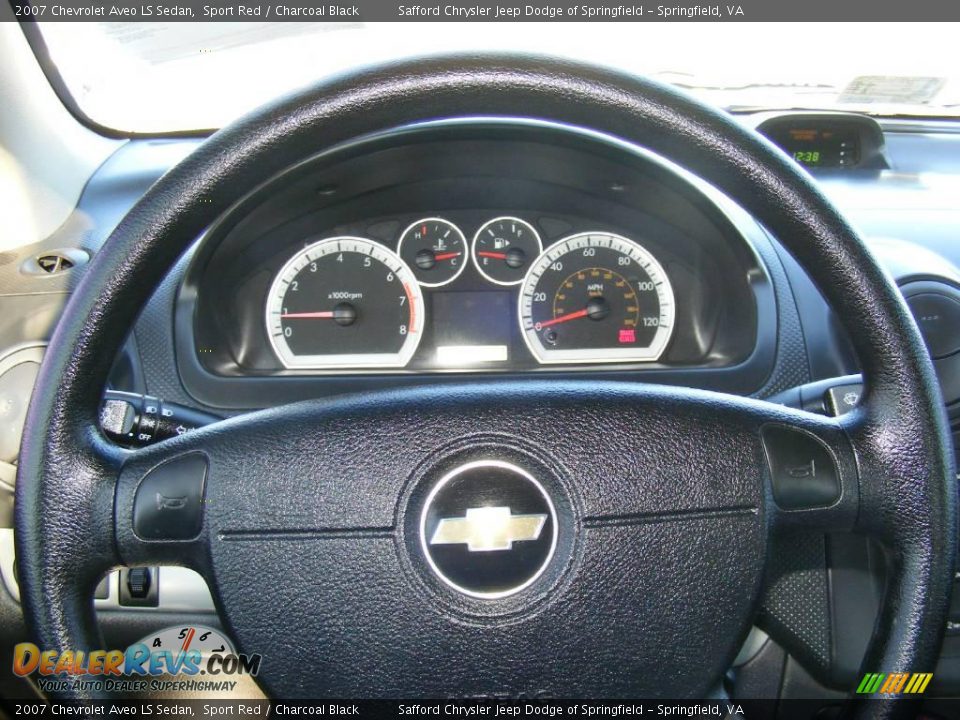 2007 Chevrolet Aveo LS Sedan Sport Red / Charcoal Black Photo #10