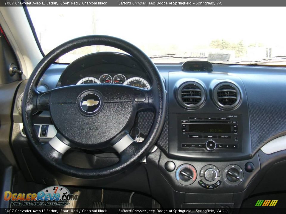 2007 Chevrolet Aveo LS Sedan Sport Red / Charcoal Black Photo #11
