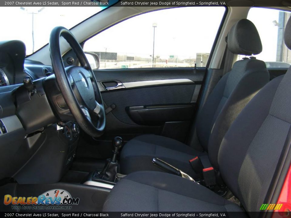 2007 Chevrolet Aveo LS Sedan Sport Red / Charcoal Black Photo #13