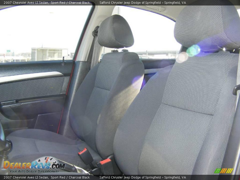 2007 Chevrolet Aveo LS Sedan Sport Red / Charcoal Black Photo #14