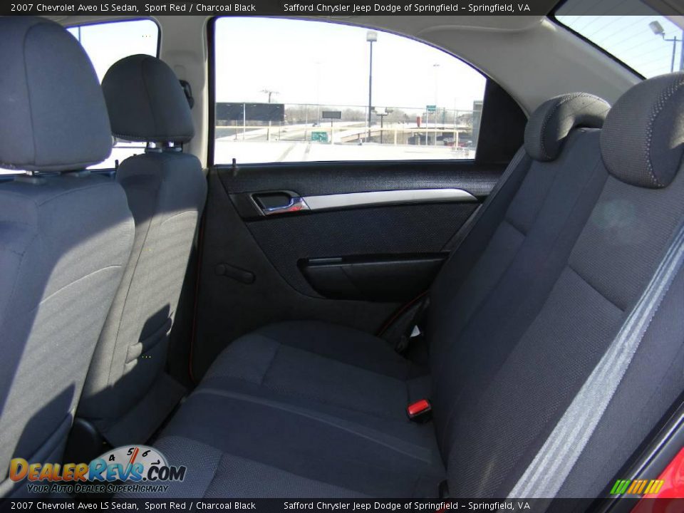 2007 Chevrolet Aveo LS Sedan Sport Red / Charcoal Black Photo #16