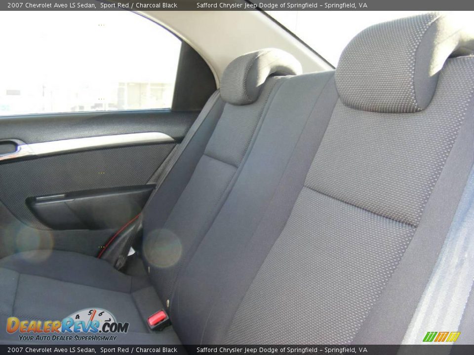 2007 Chevrolet Aveo LS Sedan Sport Red / Charcoal Black Photo #17