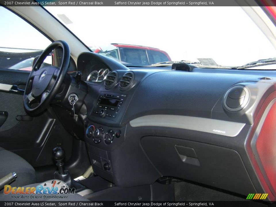 2007 Chevrolet Aveo LS Sedan Sport Red / Charcoal Black Photo #18