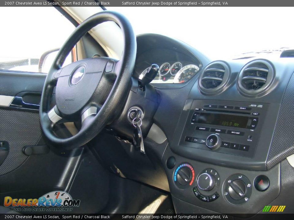 2007 Chevrolet Aveo LS Sedan Sport Red / Charcoal Black Photo #19