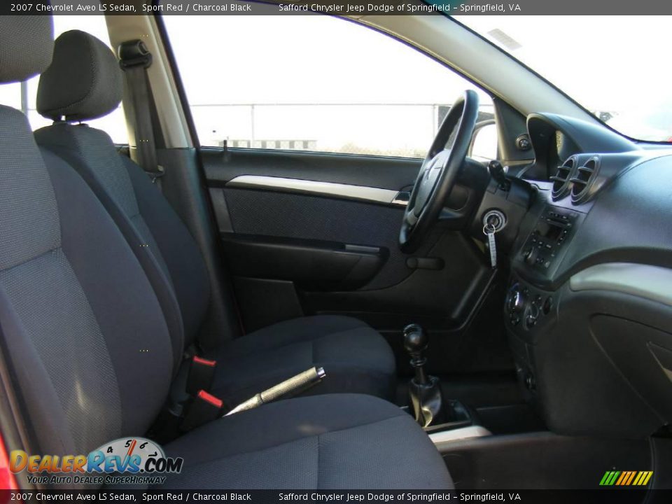 2007 Chevrolet Aveo LS Sedan Sport Red / Charcoal Black Photo #20