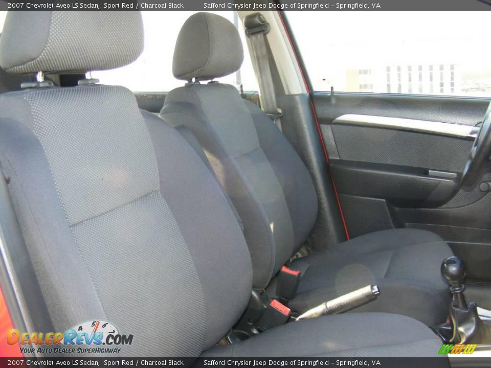 2007 Chevrolet Aveo LS Sedan Sport Red / Charcoal Black Photo #21