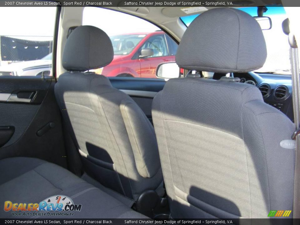 2007 Chevrolet Aveo LS Sedan Sport Red / Charcoal Black Photo #22