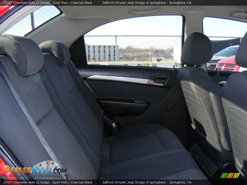 2007 Chevrolet Aveo LS Sedan Sport Red / Charcoal Black Photo #23