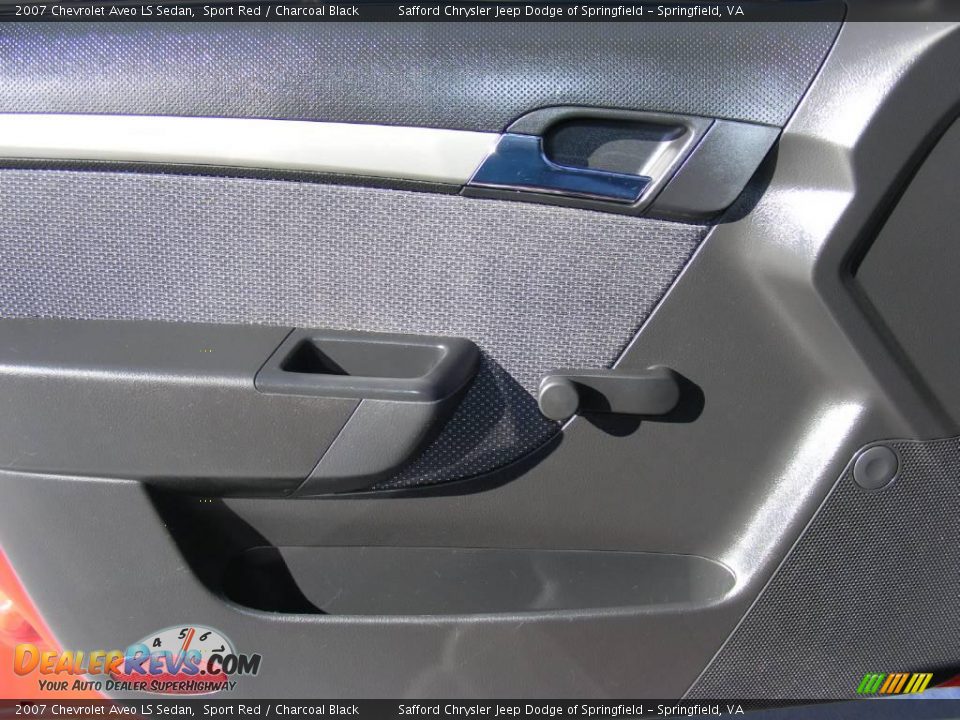 2007 Chevrolet Aveo LS Sedan Sport Red / Charcoal Black Photo #29