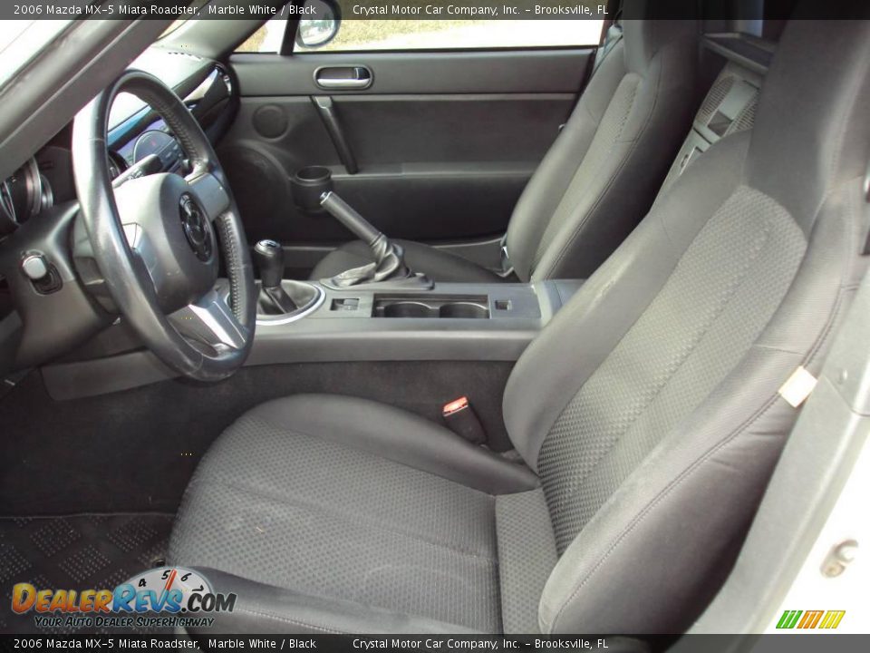 2006 Mazda MX-5 Miata Roadster Marble White / Black Photo #4