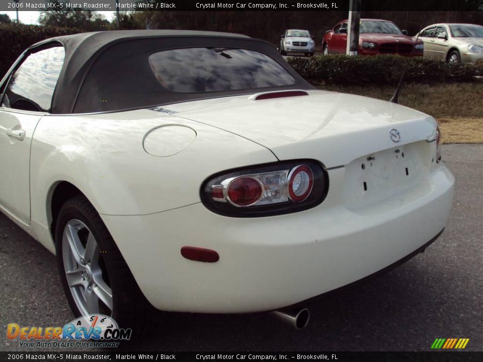 2006 Mazda MX-5 Miata Roadster Marble White / Black Photo #6
