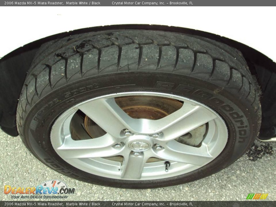 2006 Mazda MX-5 Miata Roadster Marble White / Black Photo #12