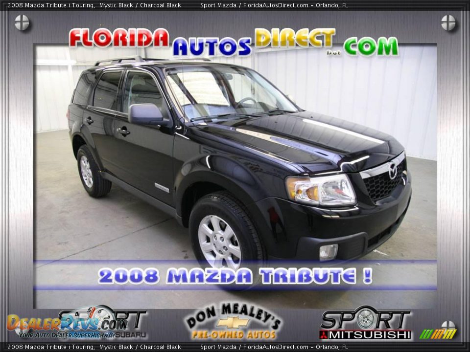2008 Mazda Tribute i Touring Mystic Black / Charcoal Black Photo #1