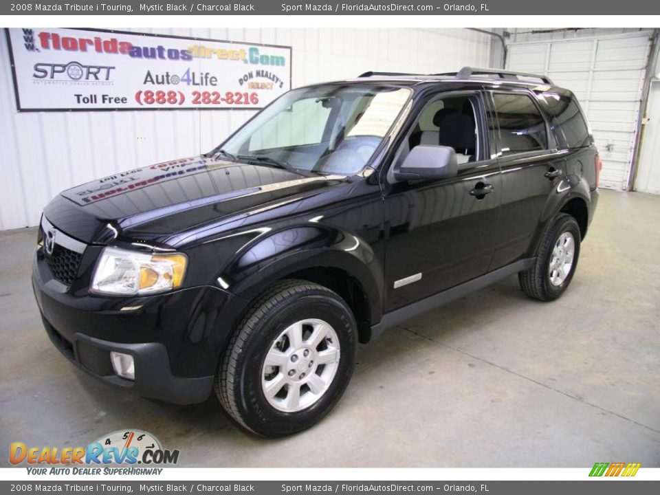 2008 Mazda Tribute i Touring Mystic Black / Charcoal Black Photo #4