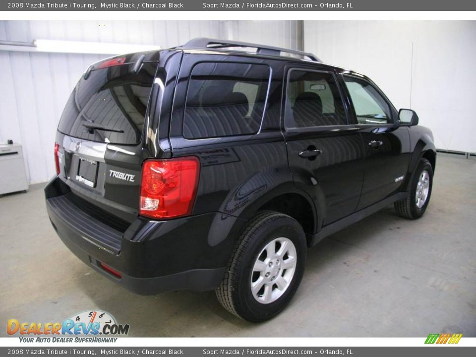 2008 Mazda Tribute i Touring Mystic Black / Charcoal Black Photo #5