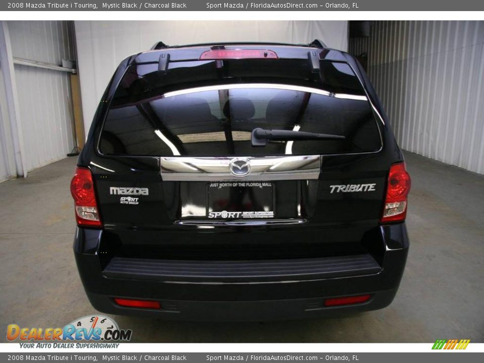 2008 Mazda Tribute i Touring Mystic Black / Charcoal Black Photo #6