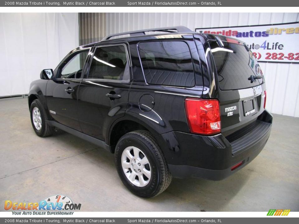 2008 Mazda Tribute i Touring Mystic Black / Charcoal Black Photo #7