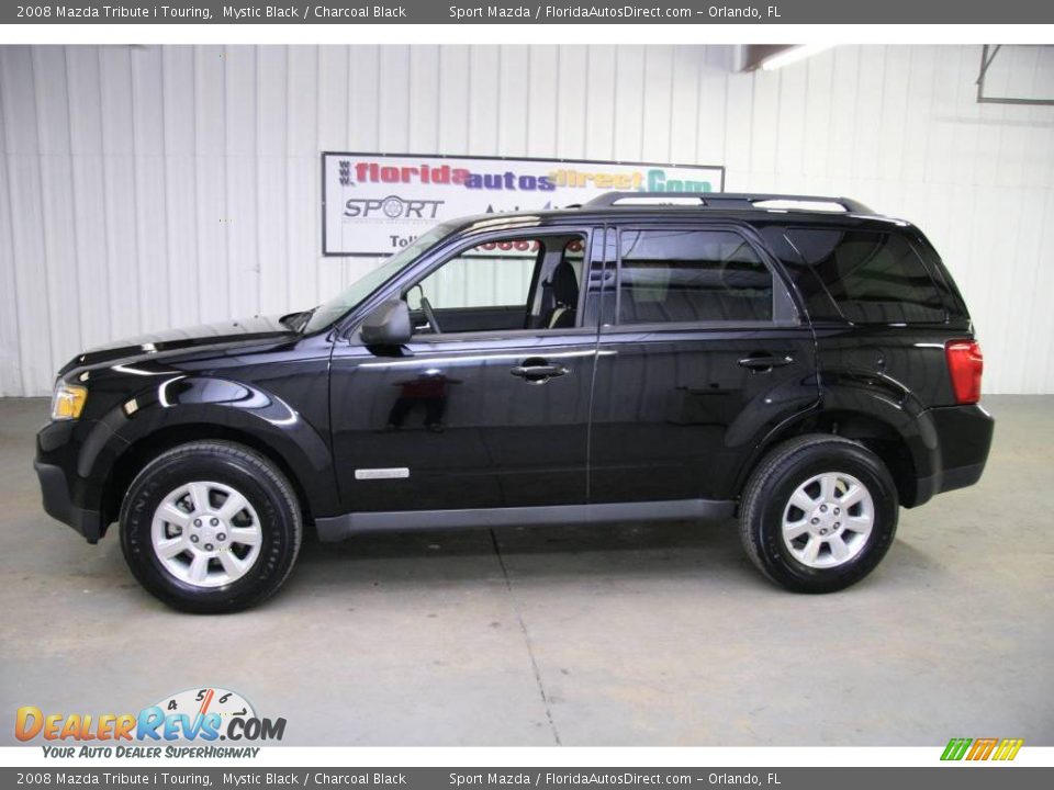 2008 Mazda Tribute i Touring Mystic Black / Charcoal Black Photo #8