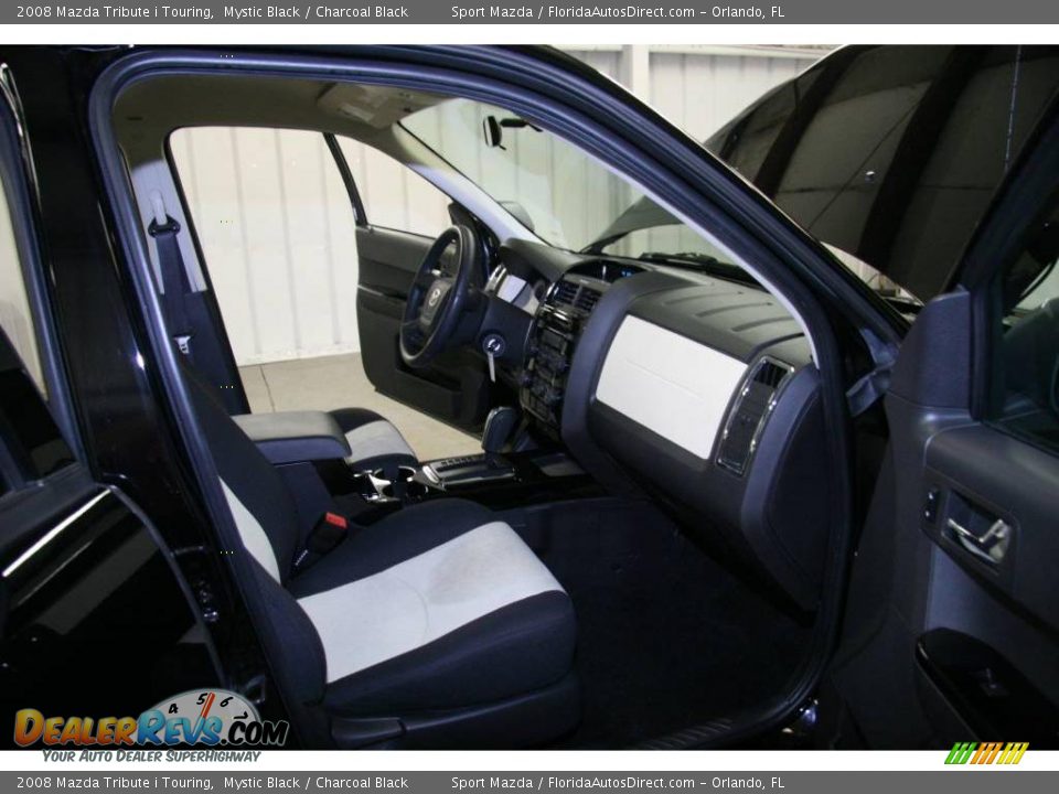 2008 Mazda Tribute i Touring Mystic Black / Charcoal Black Photo #9