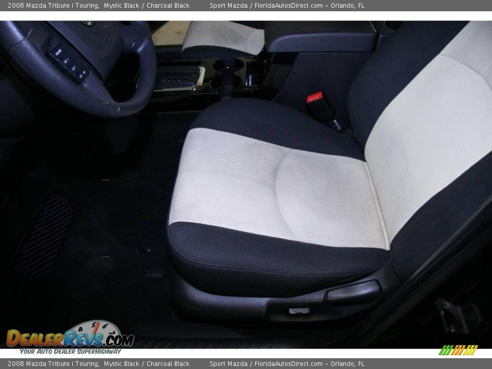2008 Mazda Tribute i Touring Mystic Black / Charcoal Black Photo #16