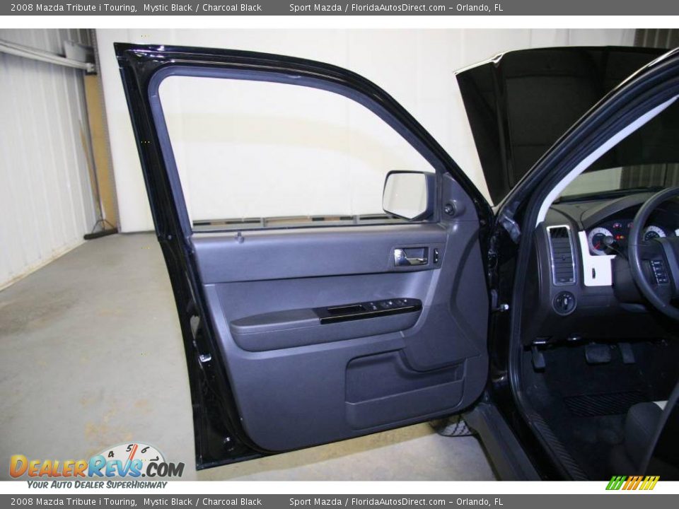 2008 Mazda Tribute i Touring Mystic Black / Charcoal Black Photo #26
