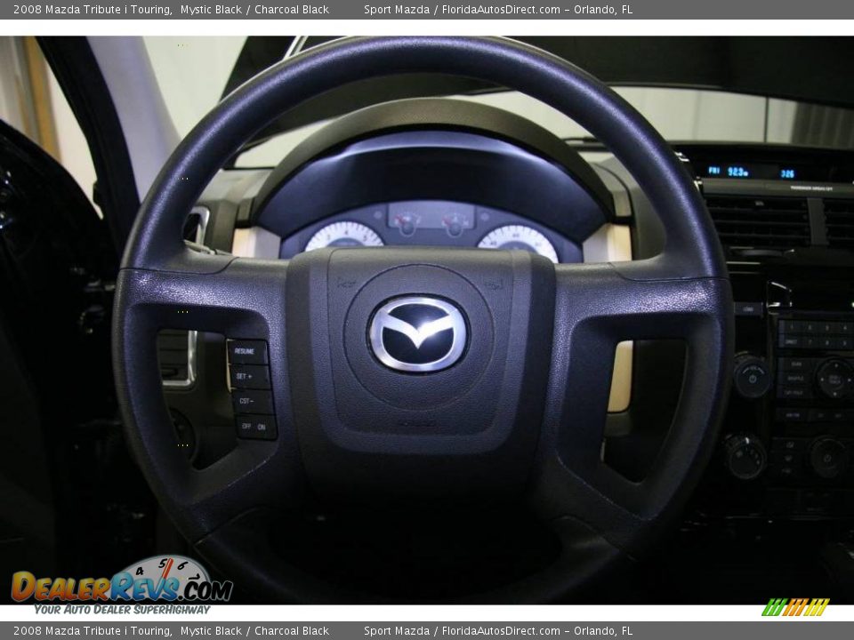 2008 Mazda Tribute i Touring Mystic Black / Charcoal Black Photo #36