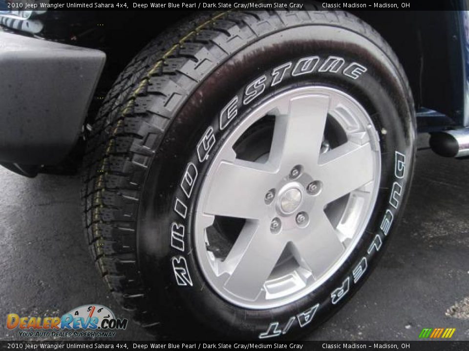2010 Jeep Wrangler Unlimited Sahara 4x4 Deep Water Blue Pearl / Dark Slate Gray/Medium Slate Gray Photo #6