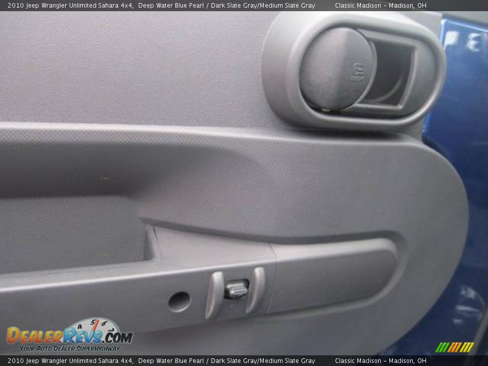 2010 Jeep Wrangler Unlimited Sahara 4x4 Deep Water Blue Pearl / Dark Slate Gray/Medium Slate Gray Photo #7