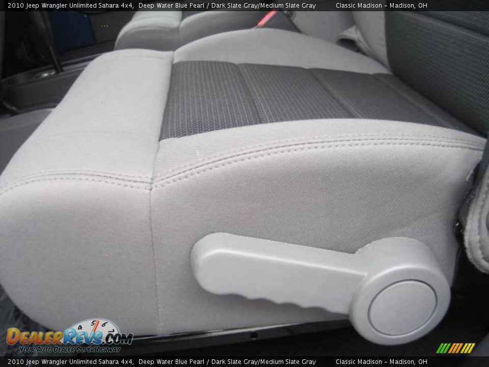 2010 Jeep Wrangler Unlimited Sahara 4x4 Deep Water Blue Pearl / Dark Slate Gray/Medium Slate Gray Photo #8