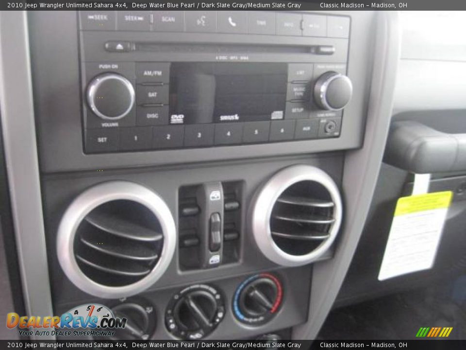 2010 Jeep Wrangler Unlimited Sahara 4x4 Deep Water Blue Pearl / Dark Slate Gray/Medium Slate Gray Photo #10