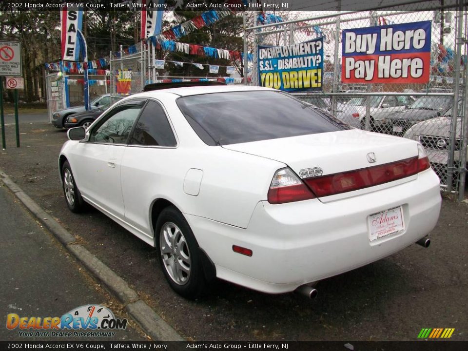 2002 Honda Accord EX V6 Coupe Taffeta White / Ivory Photo #5