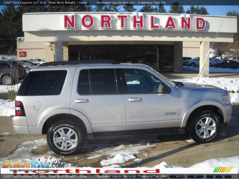 2007 Ford Explorer XLT 4x4 Silver Birch Metallic / Stone Photo #1