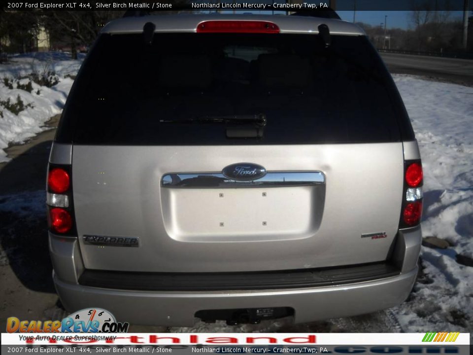 2007 Ford Explorer XLT 4x4 Silver Birch Metallic / Stone Photo #3