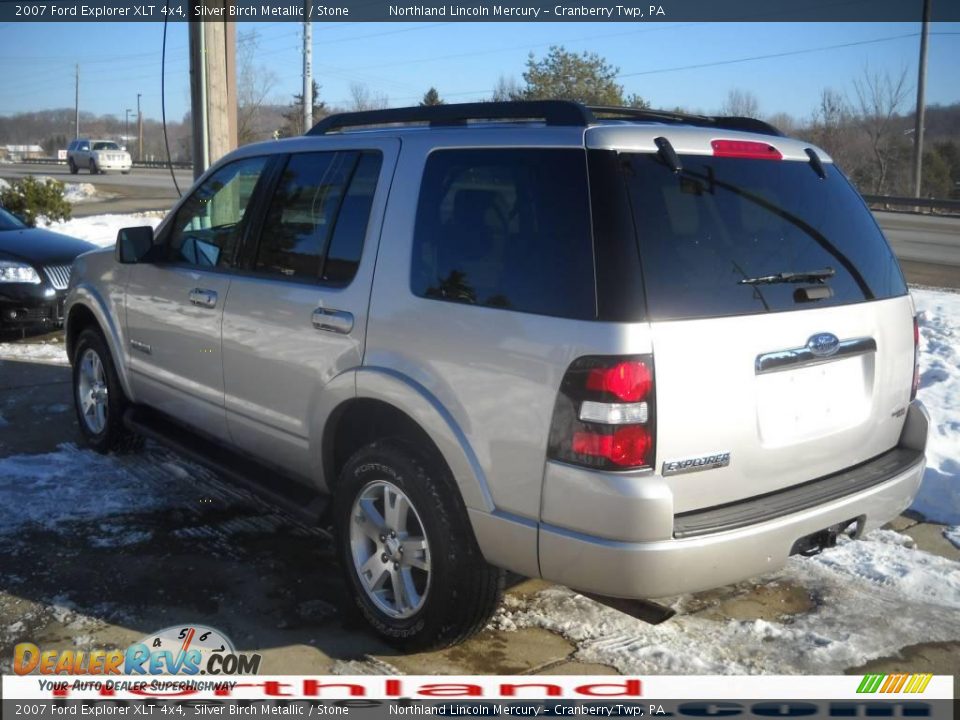2007 Ford Explorer XLT 4x4 Silver Birch Metallic / Stone Photo #4