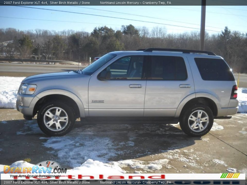 2007 Ford Explorer XLT 4x4 Silver Birch Metallic / Stone Photo #5