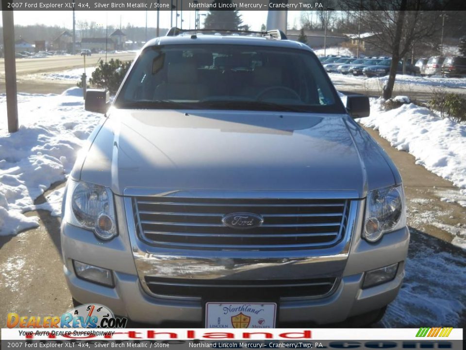 2007 Ford Explorer XLT 4x4 Silver Birch Metallic / Stone Photo #14