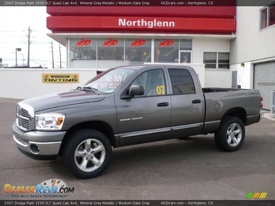 2007 Dodge Ram 1500 SLT Quad Cab 4x4 Mineral Gray Metallic / Medium Slate Gray Photo #1