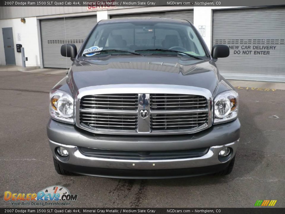 2007 Dodge Ram 1500 SLT Quad Cab 4x4 Mineral Gray Metallic / Medium Slate Gray Photo #2