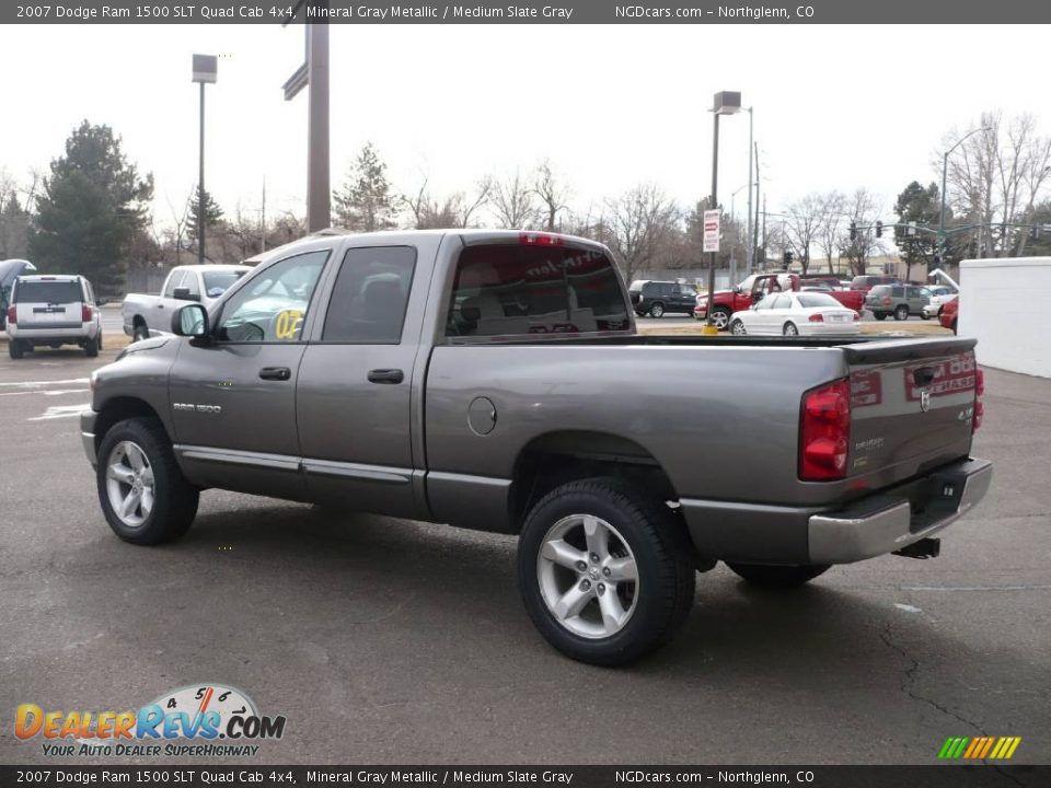 2007 Dodge Ram 1500 SLT Quad Cab 4x4 Mineral Gray Metallic / Medium Slate Gray Photo #6