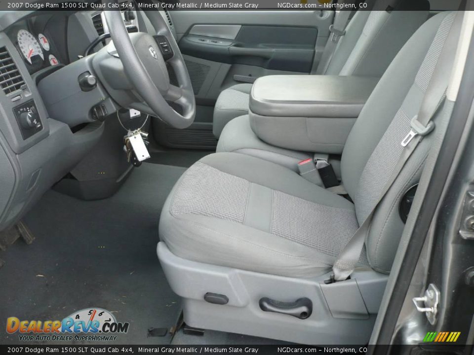 2007 Dodge Ram 1500 SLT Quad Cab 4x4 Mineral Gray Metallic / Medium Slate Gray Photo #9