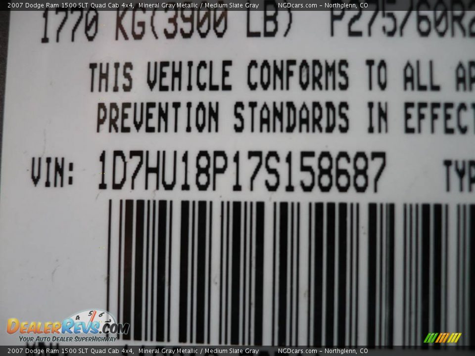 2007 Dodge Ram 1500 SLT Quad Cab 4x4 Mineral Gray Metallic / Medium Slate Gray Photo #26