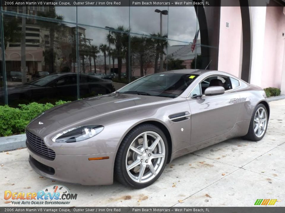 2006 Aston Martin V8 Vantage Coupe Oyster Silver / Iron Ore Red Photo #1