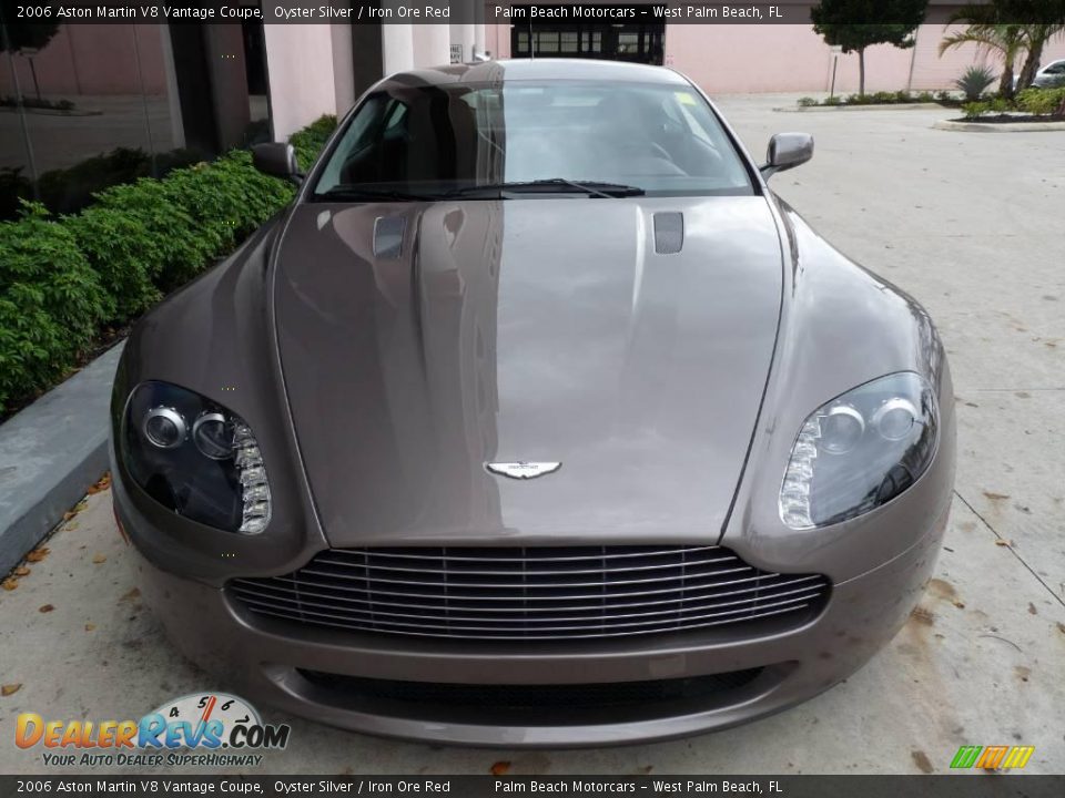 2006 Aston Martin V8 Vantage Coupe Oyster Silver / Iron Ore Red Photo #2