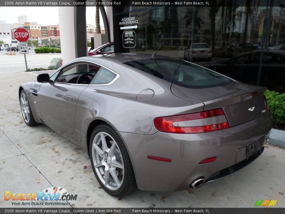 2006 Aston Martin V8 Vantage Coupe Oyster Silver / Iron Ore Red Photo #4
